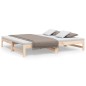 vidaXL Sofá cama extraíble madera maciza de pino 2x(90x190) cm vidaXL Sofá cama extraíble madera maciza de pino 2x(90x190) cm