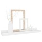 vidaXL Estantes de pared 4 unidades blanco brillo 40x9x3 cm vidaXL Estantes de pared 4 unidades blanco brillo 40x9x3 cm