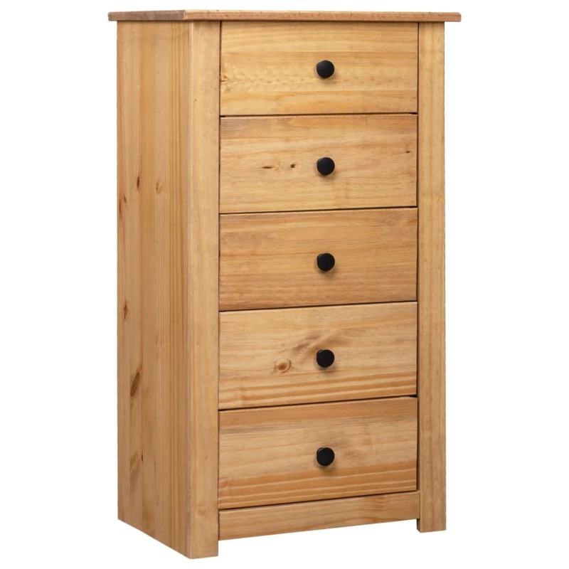 vidaXL Aparador de madera maciza de pino estilo Panamá 46x40x89 cm vidaXL Aparador de madera maciza de pino estilo Panamá 46x40x89 cm