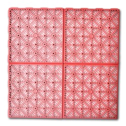 Baldosas de jardín de plástico 24 uds 29x29 cm