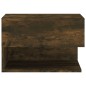 vidaXL Mesita de noche de pared roble ahumado vidaXL Mesita de noche de pared roble ahumado