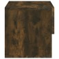 vidaXL Mesita de noche de pared roble ahumado vidaXL Mesita de noche de pared roble ahumado