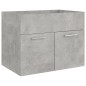 vidaXL Armario para lavabo contrachapada gris hormigón 60x38,5x46 cm vidaXL Armario para lavabo contrachapada gris hormigón 60x38,5x46 cm