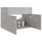 vidaXL Armario para lavabo contrachapada gris hormigón 60x38,5x46 cm vidaXL Armario para lavabo contrachapada gris hormigón 60x38,5x46 cm