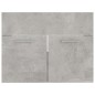 vidaXL Armario para lavabo contrachapada gris hormigón 60x38,5x46 cm vidaXL Armario para lavabo contrachapada gris hormigón 60x38,5x46 cm