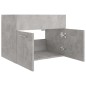 vidaXL Armario para lavabo contrachapada gris hormigón 60x38,5x46 cm vidaXL Armario para lavabo contrachapada gris hormigón 60x38,5x46 cm