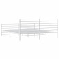 vidaXL Estructura cama metal con cabecero y estribo blanco 200x200 cm vidaXL Estructura cama metal con cabecero y estribo blanco 200x200 cm