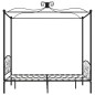 vidaXL Estructura de cama con dosel metal negro 120x200 cm vidaXL Estructura de cama con dosel metal negro 120x200 cm