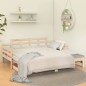 vidaXL Sofá cama extraíble madera maciza de pino 2x(80x200) cm vidaXL Sofá cama extraíble madera maciza de pino 2x(80x200) cm