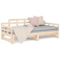 vidaXL Sofá cama extraíble madera maciza de pino 2x(80x200) cm vidaXL Sofá cama extraíble madera maciza de pino 2x(80x200) cm
