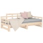 vidaXL Sofá cama extraíble madera maciza de pino 2x(80x200) cm vidaXL Sofá cama extraíble madera maciza de pino 2x(80x200) cm