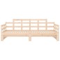 vidaXL Sofá cama extraíble madera maciza de pino 2x(80x200) cm vidaXL Sofá cama extraíble madera maciza de pino 2x(80x200) cm