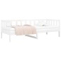vidaXL Sofá cama madera maciza de pino blanco 90x190 cm vidaXL Sofá cama madera maciza de pino blanco 90x190 cm