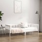 vidaXL Sofá cama madera maciza de pino blanco 90x190 cm vidaXL Sofá cama madera maciza de pino blanco 90x190 cm