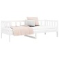 vidaXL Sofá cama madera maciza de pino blanco 90x190 cm vidaXL Sofá cama madera maciza de pino blanco 90x190 cm