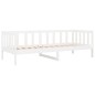 vidaXL Sofá cama madera maciza de pino blanco 90x190 cm vidaXL Sofá cama madera maciza de pino blanco 90x190 cm