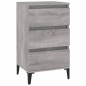 vidaXL Mesita de noche madera contrachapada gris Sonoma 40x35x70 cm vidaXL Mesita de noche madera contrachapada gris Sonoma 40x35x70 cm