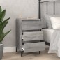 vidaXL Mesita de noche madera contrachapada gris Sonoma 40x35x70 cm vidaXL Mesita de noche madera contrachapada gris Sonoma 40x35x70 cm