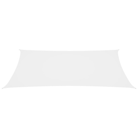 vidaXL Toldo de vela rectangular tela Oxford blanco 5x8 m