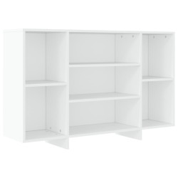 vidaXL Aparador de madera contrachapada blanco 120x30x75 cm