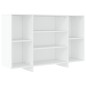 vidaXL Aparador de madera contrachapada blanco 120x30x75 cm