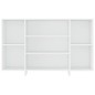 vidaXL Aparador de madera contrachapada blanco 120x30x75 cm