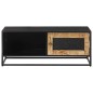 vidaXL Mesa de centro madera de mango rugosa 90x50x35 cm vidaXL Mesa de centro madera de mango rugosa 90x50x35 cm