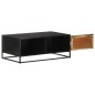 vidaXL Mesa de centro madera de mango rugosa 90x50x35 cm vidaXL Mesa de centro madera de mango rugosa 90x50x35 cm