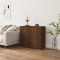 vidaXL Aparador de madera contrachapada marrón roble 80x33x70 cm vidaXL Aparador de madera contrachapada marrón roble 80x33x70 cm