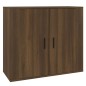 vidaXL Aparador de madera contrachapada marrón roble 80x33x70 cm vidaXL Aparador de madera contrachapada marrón roble 80x33x70 cm