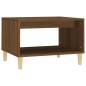 vidaXL Mesa de centro madera contrachapada marrón roble 60x50x40 cm vidaXL Mesa de centro madera contrachapada marrón roble 60x50x40 cm