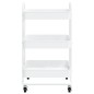 vidaXL Carrito de cocina 3 niveles acero blanco 43x34x79 cm vidaXL Carrito de cocina 3 niveles acero blanco 43x34x79 cm