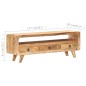 vidaXL Mueble para TV de madera maciza de mango rugosa 117x30x41 cm