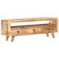 vidaXL Mueble para TV de madera maciza de mango rugosa 117x30x41 cm