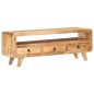 vidaXL Mueble para TV de madera maciza de mango rugosa 117x30x41 cm
