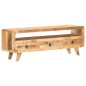 vidaXL Mueble para TV de madera maciza de mango rugosa 117x30x41 cm