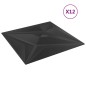 vidaXL Paneles de pared 12 uds EPS estrella negro 50x50 cm 3 m² vidaXL Paneles de pared 12 uds EPS estrella negro 50x50 cm 3 m²