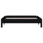 vidaXL Cama apilable de madera pino maciza negro 80x200 cm