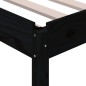 vidaXL Cama apilable de madera pino maciza negro 80x200 cm