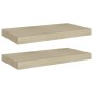vidaXL Estantes flotantes de pared 2 uds MDF roble 50x23x3,8 cm vidaXL Estantes flotantes de pared 2 uds MDF roble 50x23x3,8 cm