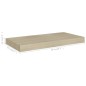 vidaXL Estantes flotantes de pared 2 uds MDF roble 50x23x3,8 cm vidaXL Estantes flotantes de pared 2 uds MDF roble 50x23x3,8 cm