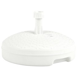 vidaXL Base de sombrilla rellenable arena/agua ratán de plástico 20 L