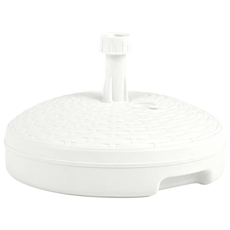 vidaXL Base de sombrilla rellenable arena/agua ratán de plástico 20 L vidaXL Base de sombrilla rellenable arena/agua ratán de plástico 20 L