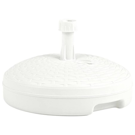 vidaXL Base de sombrilla rellenable arena/agua ratán de plástico 20 L