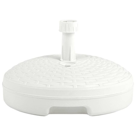 vidaXL Base de sombrilla rellenable arena/agua ratán de plástico 20 L