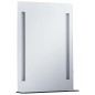 vidaXL Espejo de pared de baño con LED y estante 50x70 cm vidaXL Espejo de pared de baño con LED y estante 50x70 cm