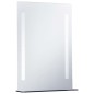 vidaXL Espejo de pared de baño con LED y estante 50x70 cm vidaXL Espejo de pared de baño con LED y estante 50x70 cm