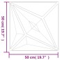 vidaXL Paneles de pared 12 uds EPS estrella negro 50x50 cm 3 m² vidaXL Paneles de pared 12 uds EPS estrella negro 50x50 cm 3 m²