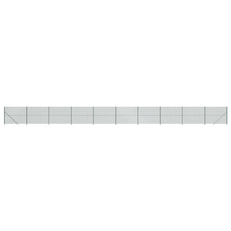 vidaXL Cerca de alambre con brida verde 1,4x25 m