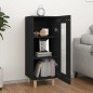 vidaXL Aparador de madera contrachapada negro 34,5x34x90 cm vidaXL Aparador de madera contrachapada negro 34,5x34x90 cm